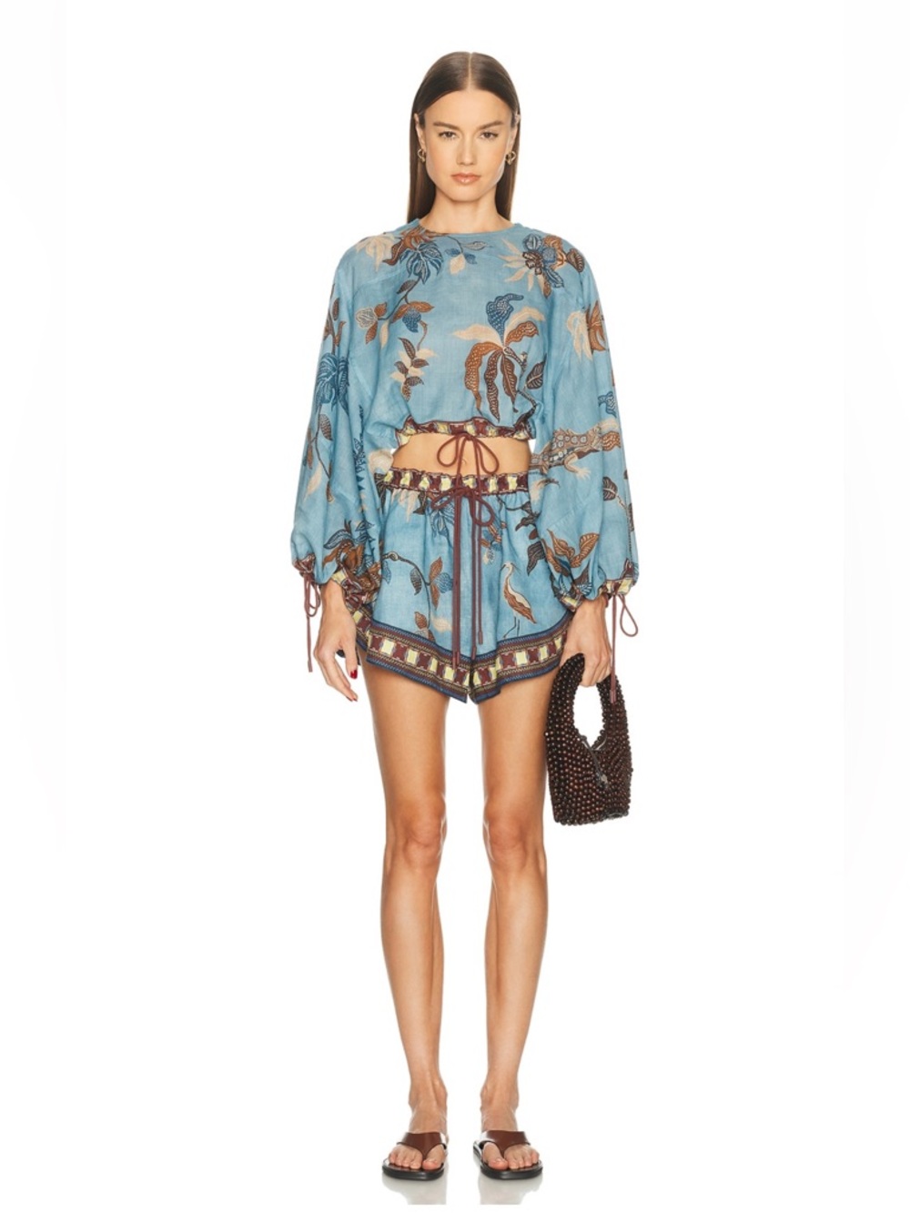 ALEMAIS Georgie Set - Printed Top and Shorts BNWT US4/Small